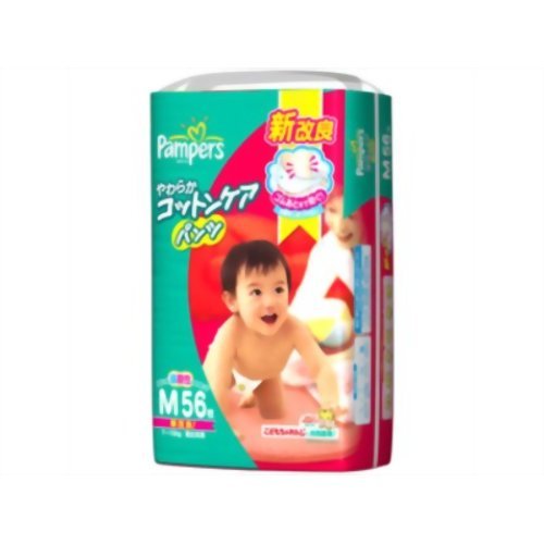 Amazon | パンパース コットンケアパンツ スーパージャンボ M 56枚 ×8
